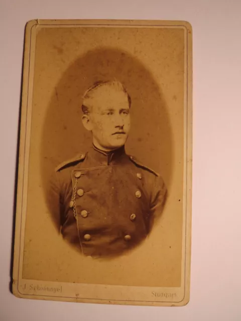 Stuttgart - Soldat in Uniform - Portrait / CDV