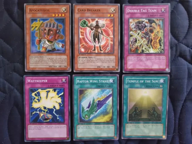 Yu-Gi-Oh TCG Collectible Card Lot (6) Light Spell Thunder Trap Warrior 1st Ed.