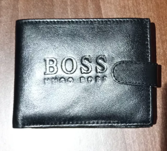 Hugo Boss Genuine Leather Black Wallet