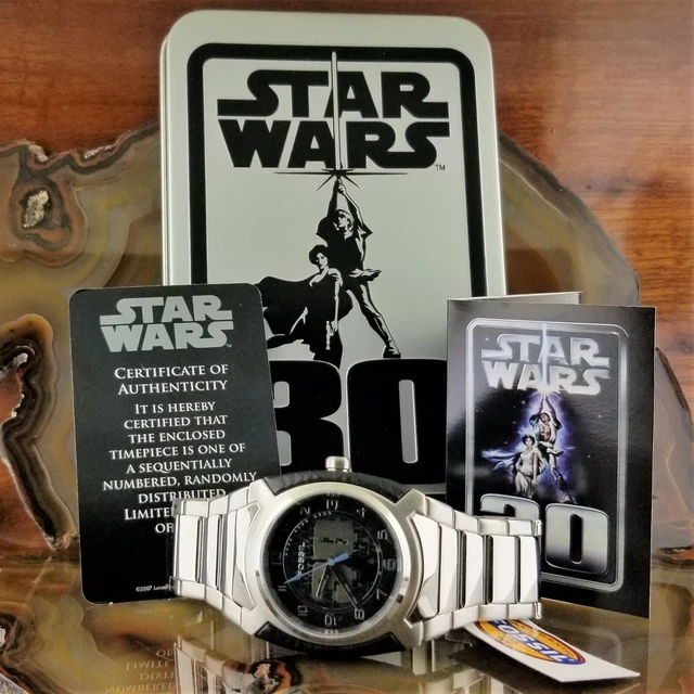 NEW Mens FOSSIL Star Wars 30th ANNIVERSAY Watch  Princess Leia Luke Skywalker