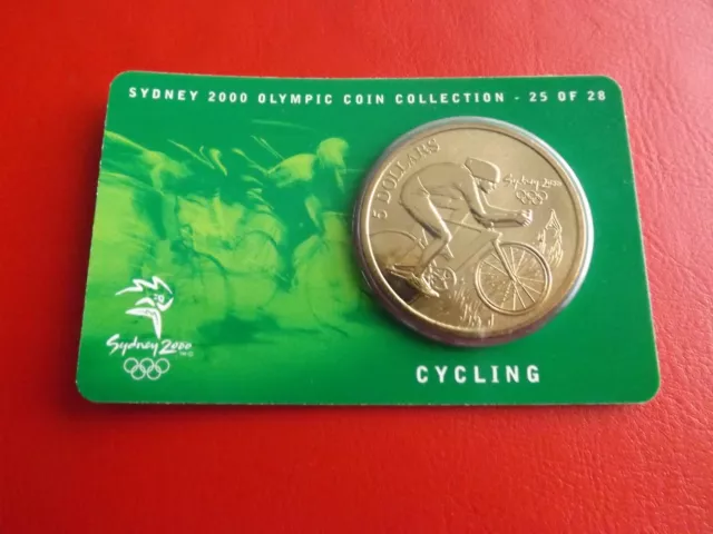 *Australien 5 Dollars 2000 *Olympia Sydney 2000 / Cycling (KOM)