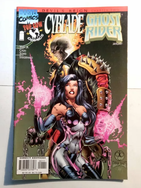 Cyblade / Ghost Rider #1 (January 1997) Top Cow / Image / Marvel Comics