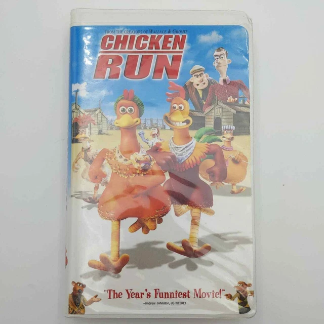 CHICKEN RUN (VHS, 2000, DreamWorks) CLAMSHELL Aardman Animation Mel