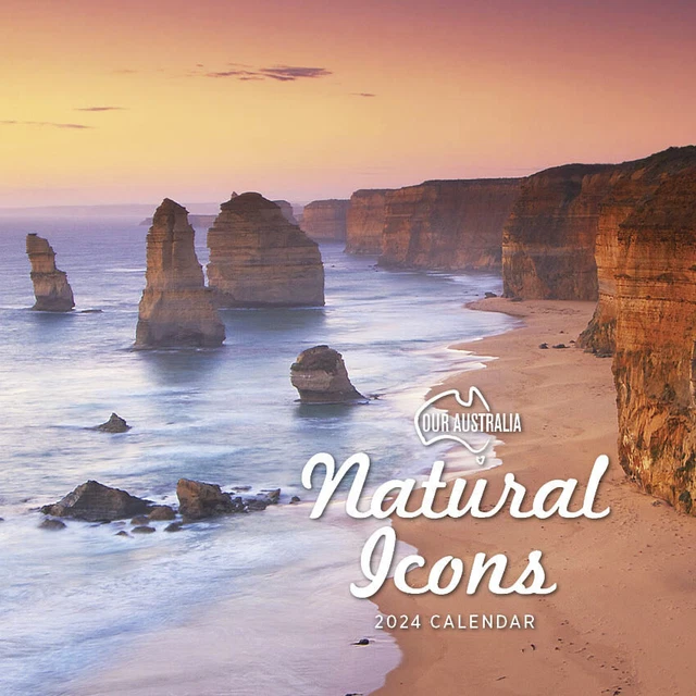 2024 CALENDAR OUR Australia Natural Icons Square Wall by Paper Pocket