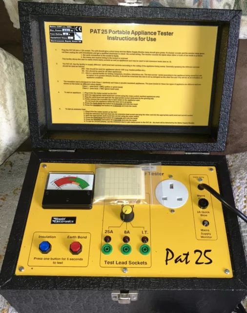 PAT-25 Tester per elettrodomestici portatili in ottime condizioni.