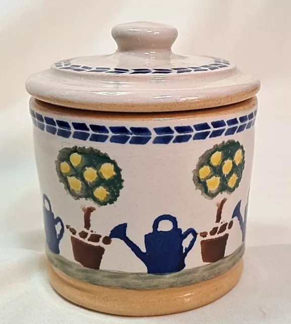 Nicholas Mosse Pottery Lemon Tree Lidded Jam Sugar Preserve Pot Hand Painted