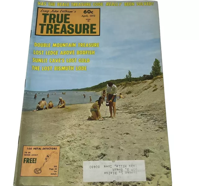 1972 True Treasure Hunting Magazine Metal Detecting Sunlit Cave's Lost Gold