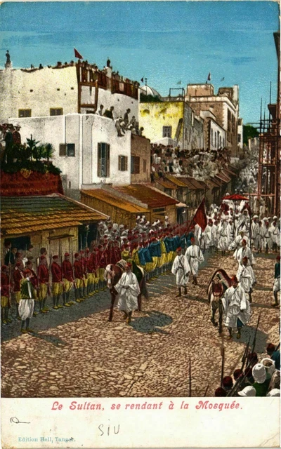 CPA AK Le Sultan, se rendant a la Mosquee MAROC (824992)