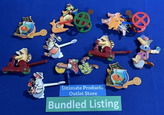 Ferrero Kinder Egg Toy Surprise Original German 1990's Wheeled items Lot of 10