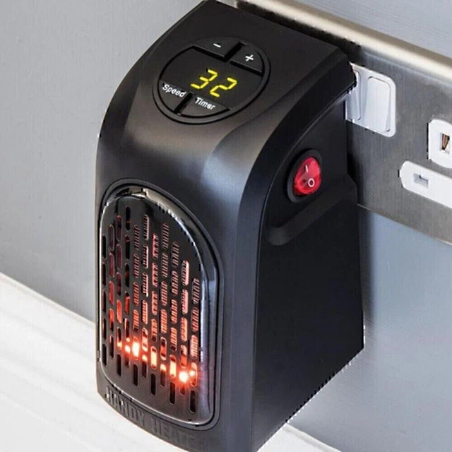 Electric Wall Heater Plug In Heater Energy Saving Heating Timer For office Home