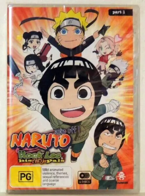 Naruto Rock Lee and His Ninja Pals Part 1 Brand New Sealed DVD Ep 1-26 Region 4