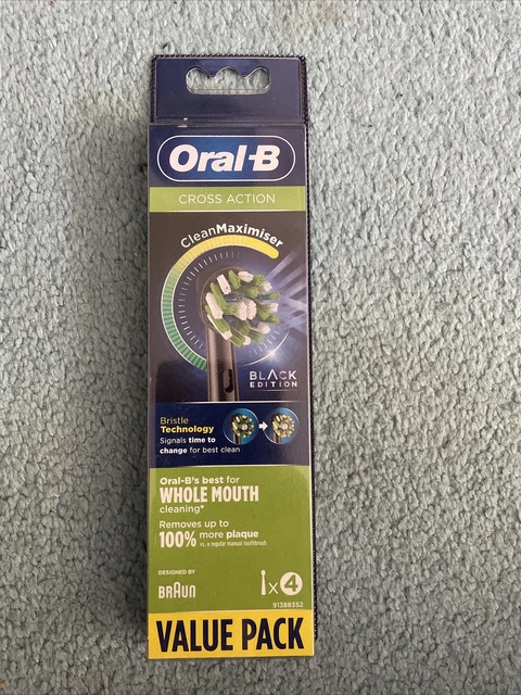 Oral-B CrossAction Heads X 4 edizione nera ricariche di ricambio per spazzolino da denti