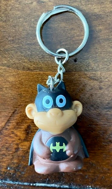 Paws STAR AWARDS Vintage Monkey Batman Key Ring Keychain Fob