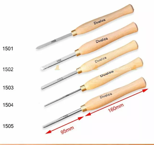 Small Wood Turning Chisel Set High Speed Steel Woodworking Knife Lathe Tools