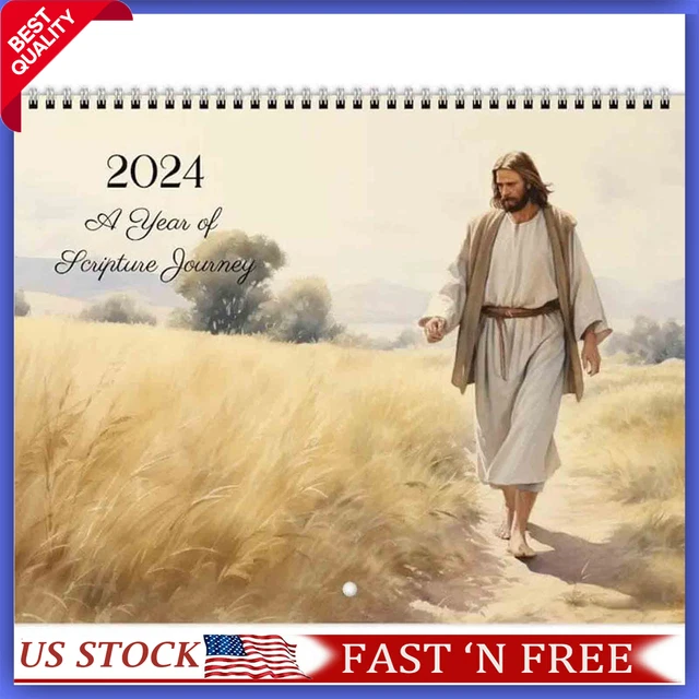 2024 JESUS CHRIST Calendars 2024 Christian Faith Jesus Monthly Wall