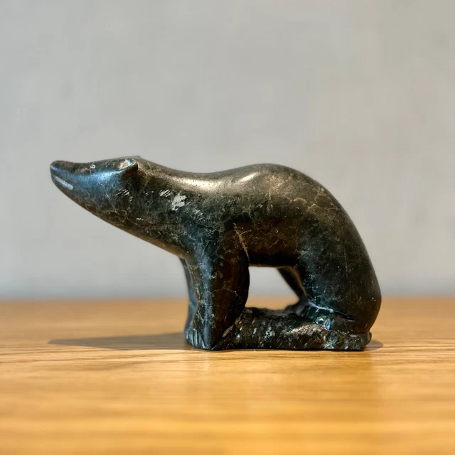 Objets Inuits ART INUIT SCULPTURE En Pierre Signee , Ours Polaire , Canada EUR 270,00 ...