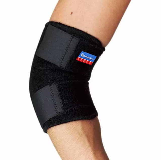 Neoprene Adjustable Elbow Tennis Elbow Support Arthritis Strap Brace Black