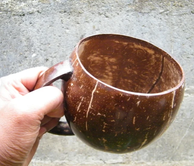 Handmade Coconut Mug, Tankard, 0.5L (17 oz), Natural Beer Mug, Gift For Him, Men