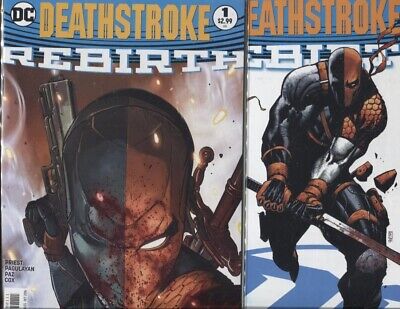 Deathstroke (Rebirth) #1 / One-Shot Cover A & Cover B Variant Set Nm