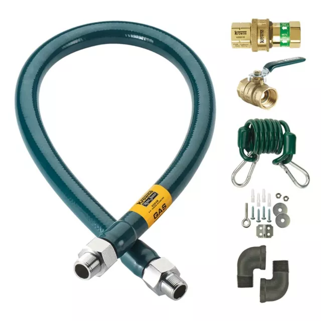 Krowne M7548K Royal Series Moveable Gas Connection Kit 3/4" I.D. 48" Long