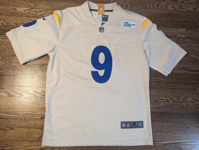 Nike On FieldVapor Jersey Sz Medium Bone LA Rams Matthew Stafford NFL Authentic