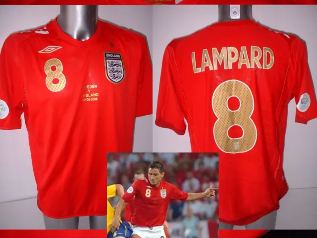 England Lampard S M L XL XXL World Cup 06 Shirt Jersey Football Soccer Chelsea