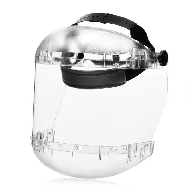 Sellstrom Dual Crown Safety Face Shield Headgear Clear Uncoated S38410