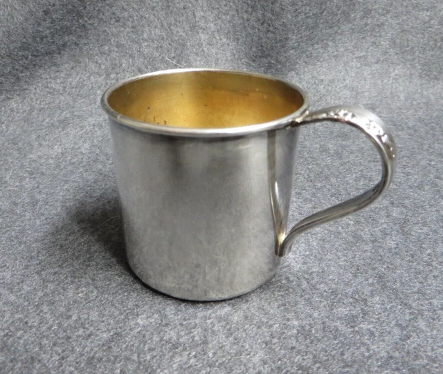 Rogers Vintage Silverplated Baby Cup Mid-Century