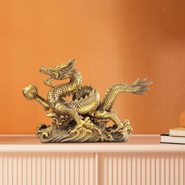 Feng Shui Drachenstatue, Dekoration, lockt Reichtum an, Skulptur für