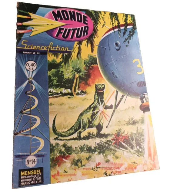 Vintage Monde Futur N 14 Artima 1960 Science Fiction BD Comics Espace Dinosaure