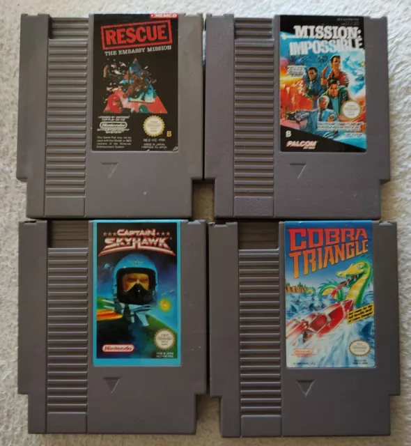 Lot 4 Jeux Nintendo NES, très bon état, à saisir :