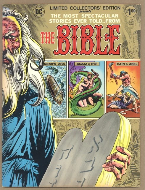 Limited Collectors' Edition C-36 FVF THE BIBLE Kubert Redondo Mayer 1975 DC S711