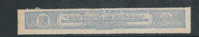 Panama Circa (?) Umsatz Impiesto De Klangfarben Para Cigarros Blau VF Gebraucht