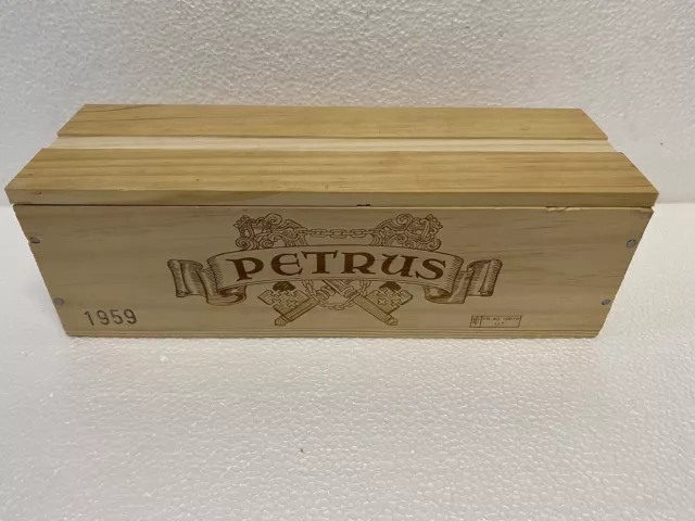Chateau Petrus 1959 - CBO Vide (Original Empty Wine Box)