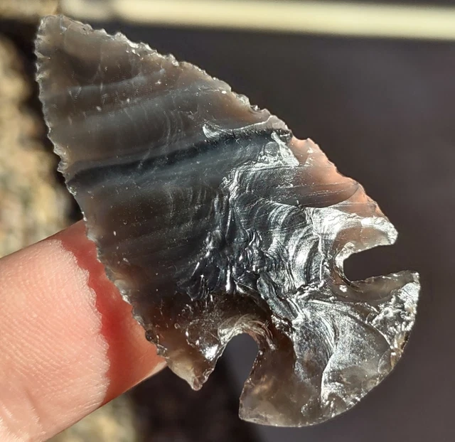 modern arrowhead 2&1/4" Banded Obsidian