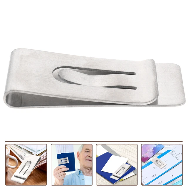 10 Fermasoldi In Acciaio Inossidabile - Portabanconote E Carte Di Credito Ultra Sottili - Foto 10