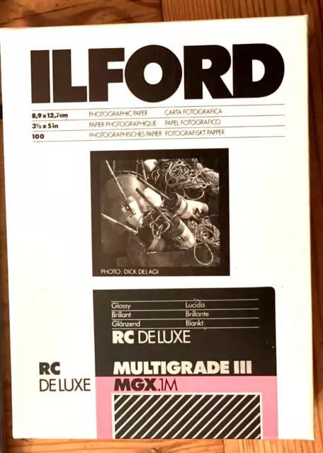 Ilford  9 x 13 Multigrade III RC Deluxe Papier 100 Blatt 0vp - NEU