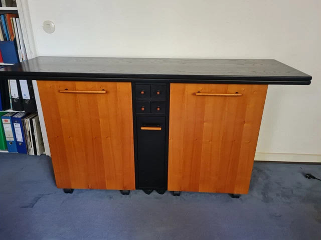 VidaXL Highboard Sideboard Betongrau - Moderner Aufbewahrungsschrank Mit Metallfüßen