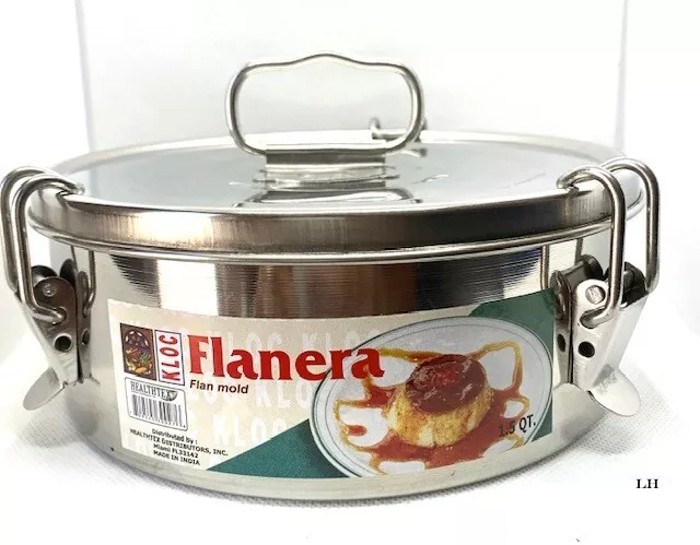 Flan Mold With Lid 8.25 X 3.25 In Authentic Mexican Design Flanera Flan  Maker Flan Pan Moldes Para Flan En Baño Maria Con Tapa 