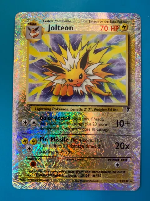 Jolteon 14/110 Legendary Collection Reverse Holo Rare Vintage Pokemon Card