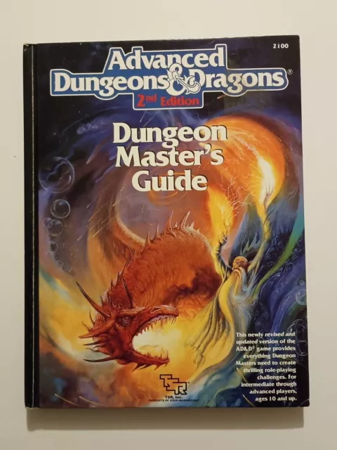 Advanced Dungeons & Dragons Dungeon Masters Guide 2. Auflage 2100 TSR