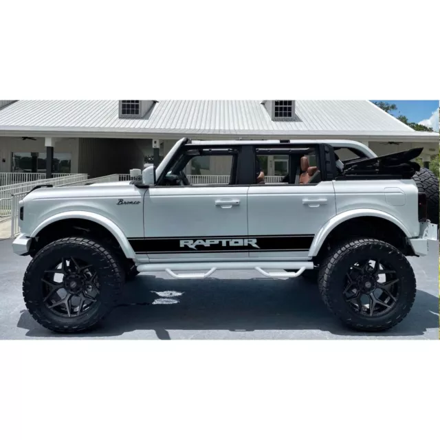 FORD BRONCO 20212024 RAPTOR LOGO Vinyl Side Decals 4DR Off Road