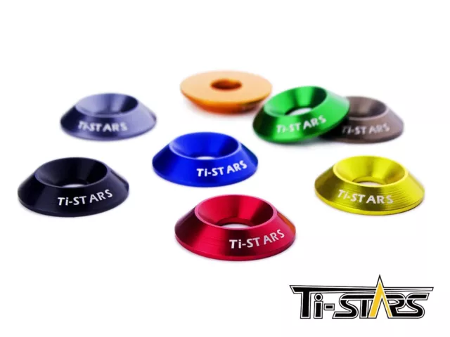 Countersink Countersunk Washer Aluminum M5 M6 M8 M10 Anodized new Tistars 10pcs