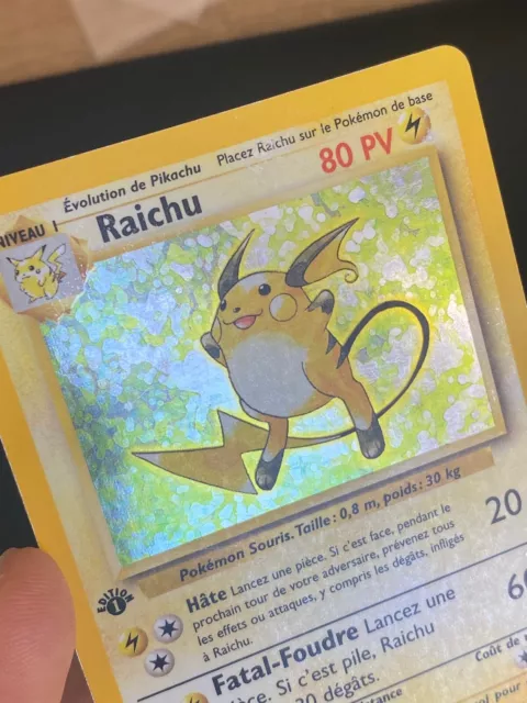 Pokemon Cards Fr Base Set - Raichu 14/102 Edition 1 Holo - Tbe/Exc 2