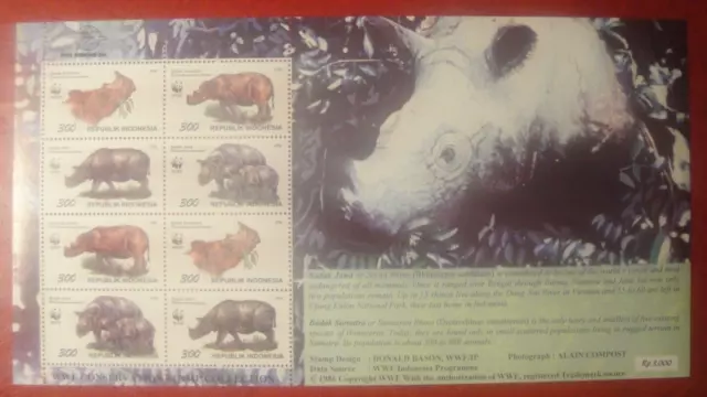 Indonesia 1996. World Wildlife Fund. Mini-Sheet MUH.