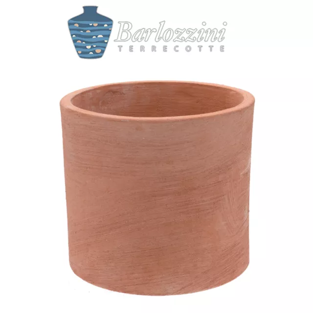 Vaso Clindro Moderne Galestro Terracotta - Arredamento Giardino