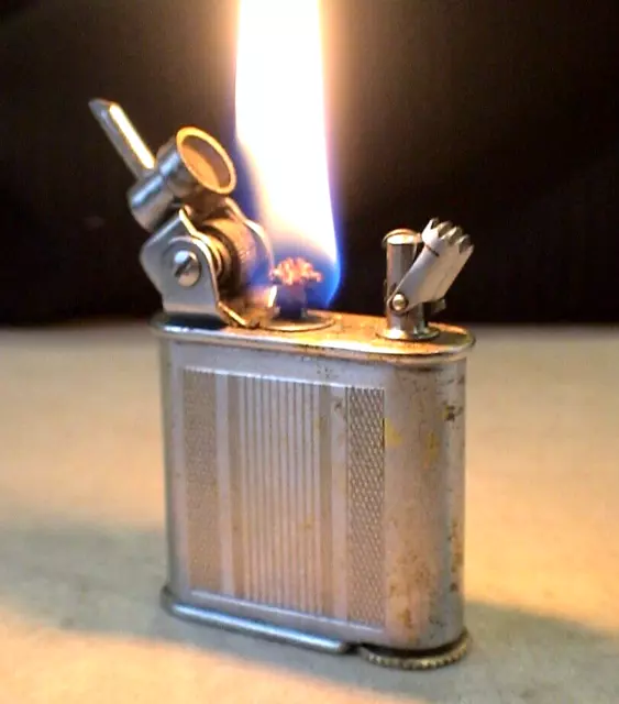 Briquet Ancien @ LANCEL Automatique @ Vintage Fuel Lighter Feuerzeug Accendino