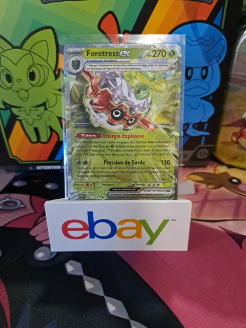Coffret Pokémon Français 10 Cartes - Foretress Ex Téracristal 005/193 - Écarlate Et Violet Évolutions