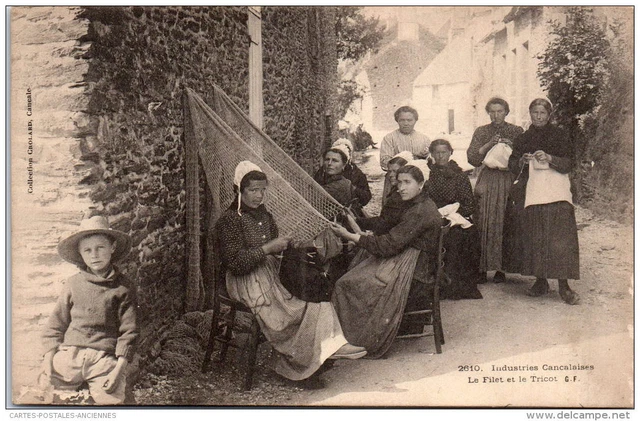 35 CANCALE - industrie cancalaise, le filet et le tricot
