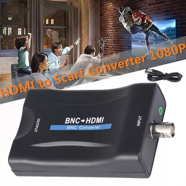 BNC to HDMI Converter Adapter 1080P/720P HD Display BNC Female to HDMI·-〕